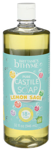 Pure Castile Soap Lemon Sage, 32FO