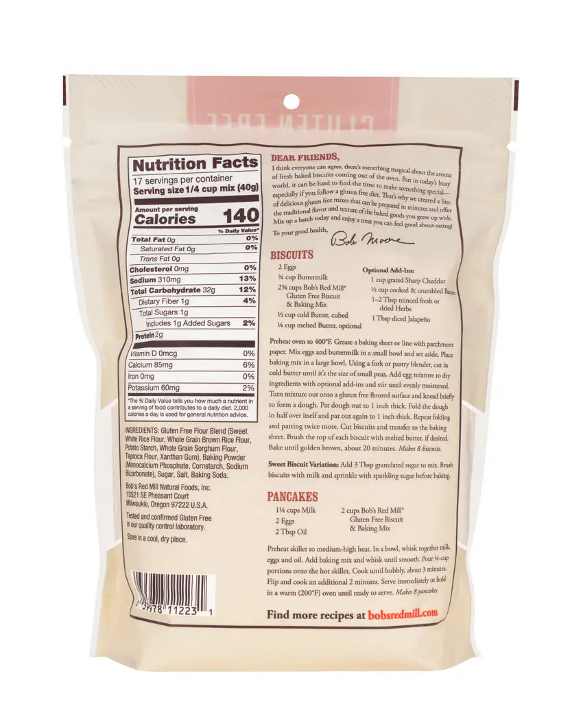 Gluten Free Biscuit & Baking Mix