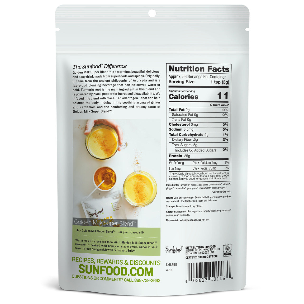 Golden Milk Powder - 6OZ