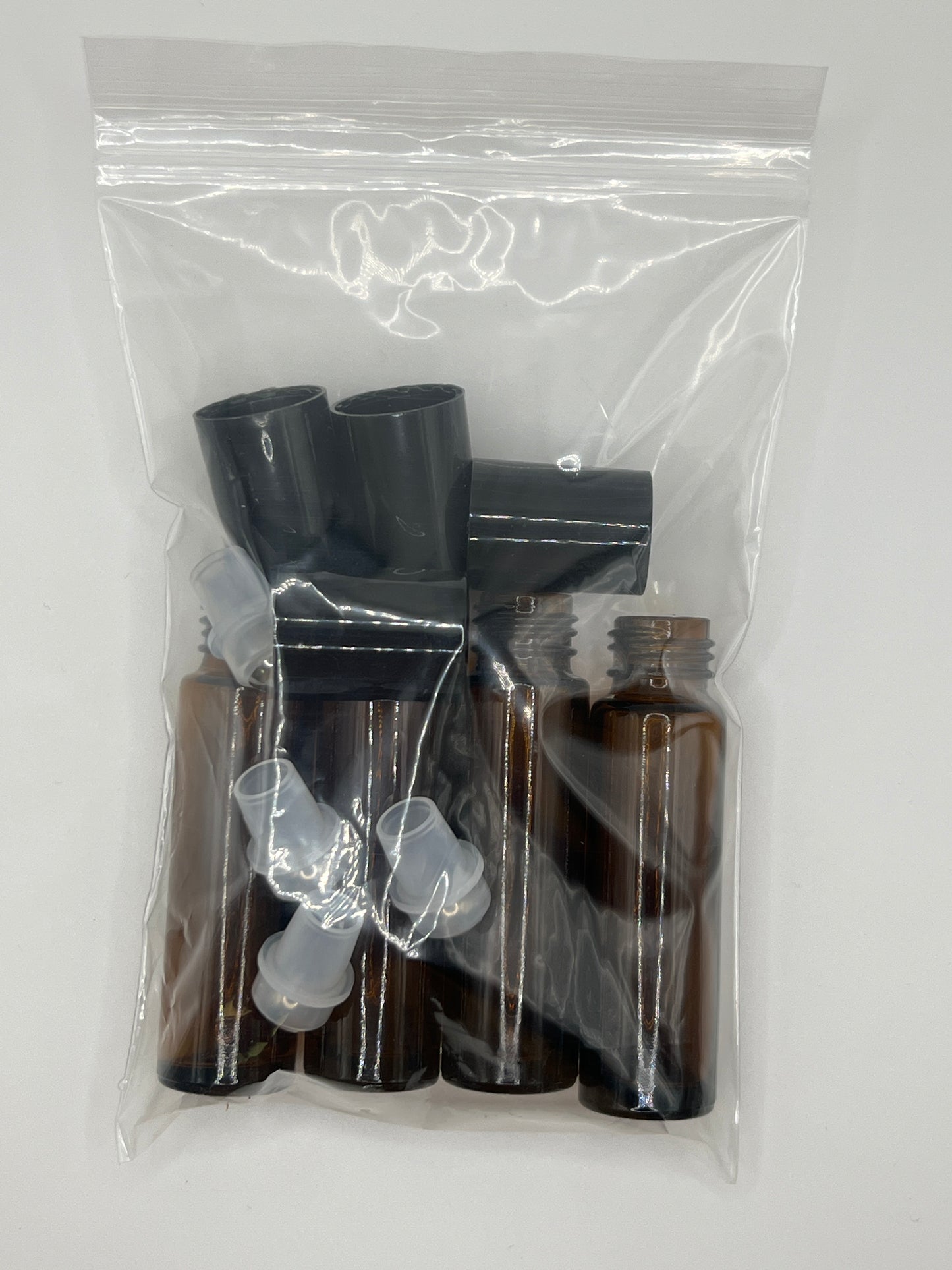 1/3 oz Amber Roll-on Bottle; Stainless Steel Ball