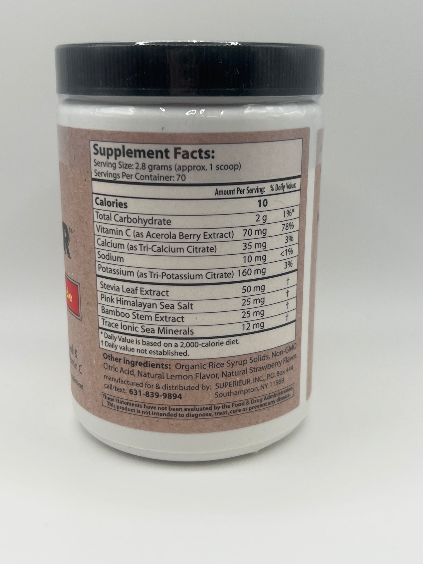 Electrolytes Canister, Strawberry Lemonade