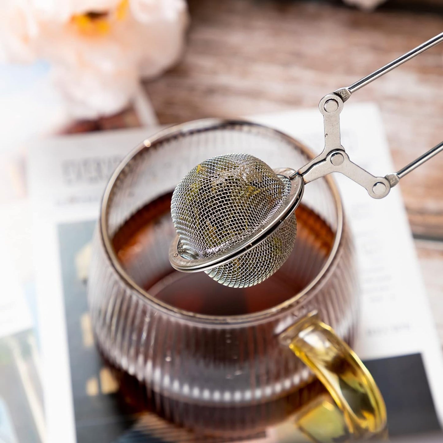 Mesh Tea Ball Strainer with Handle