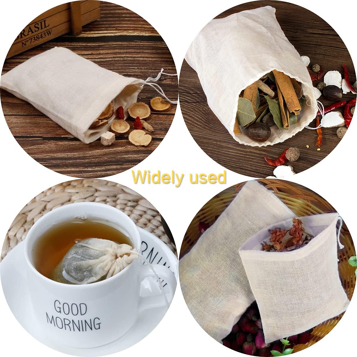 Cotton Muslin Bags (10 Pack)