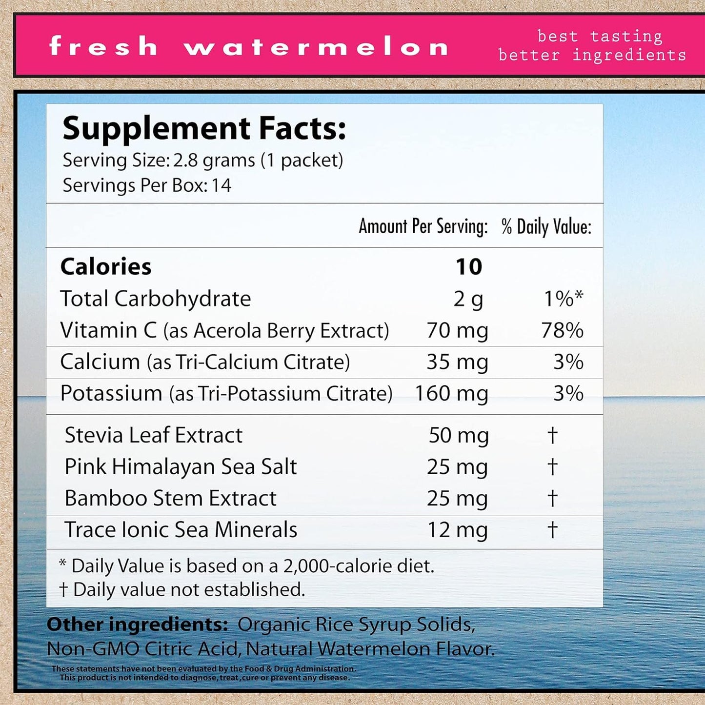 Electrolytes Packet, Watermelon