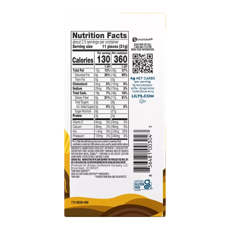 Lily's Milk Chocolate Bar