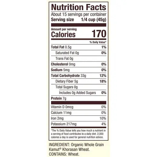 Organic Kamut Grain 24 oz. bag