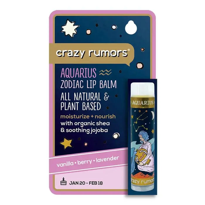 Zodiac Lip Balm, Aquarius