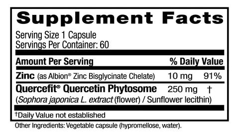 Quercetin plus Zinc