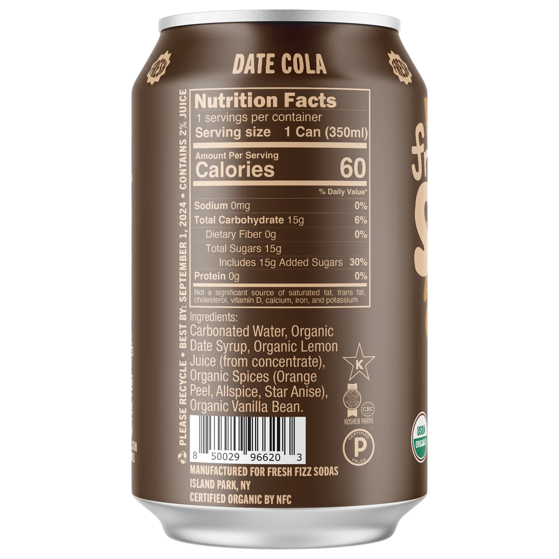 Soda Date Cola Org - 12FO
