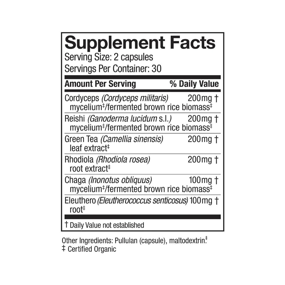 MycoBotanicals Capsules Energy