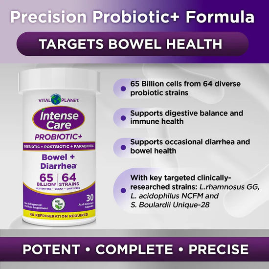 Intense Care Bowel + Diarrhea, 30ct