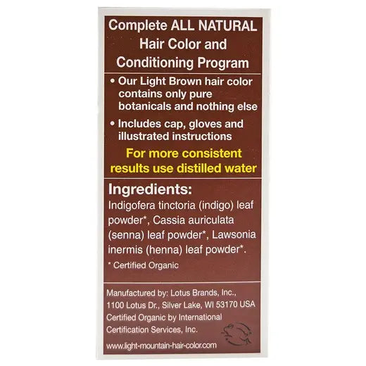 Brown Henna Hair Color & Conditioner 4 oz.