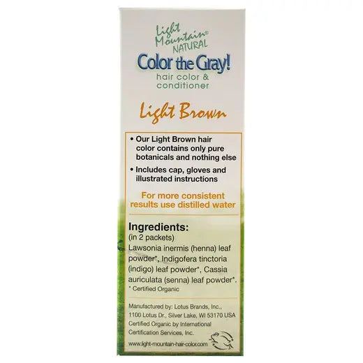 Light Brown Hennagray Hair Color 7 oz.