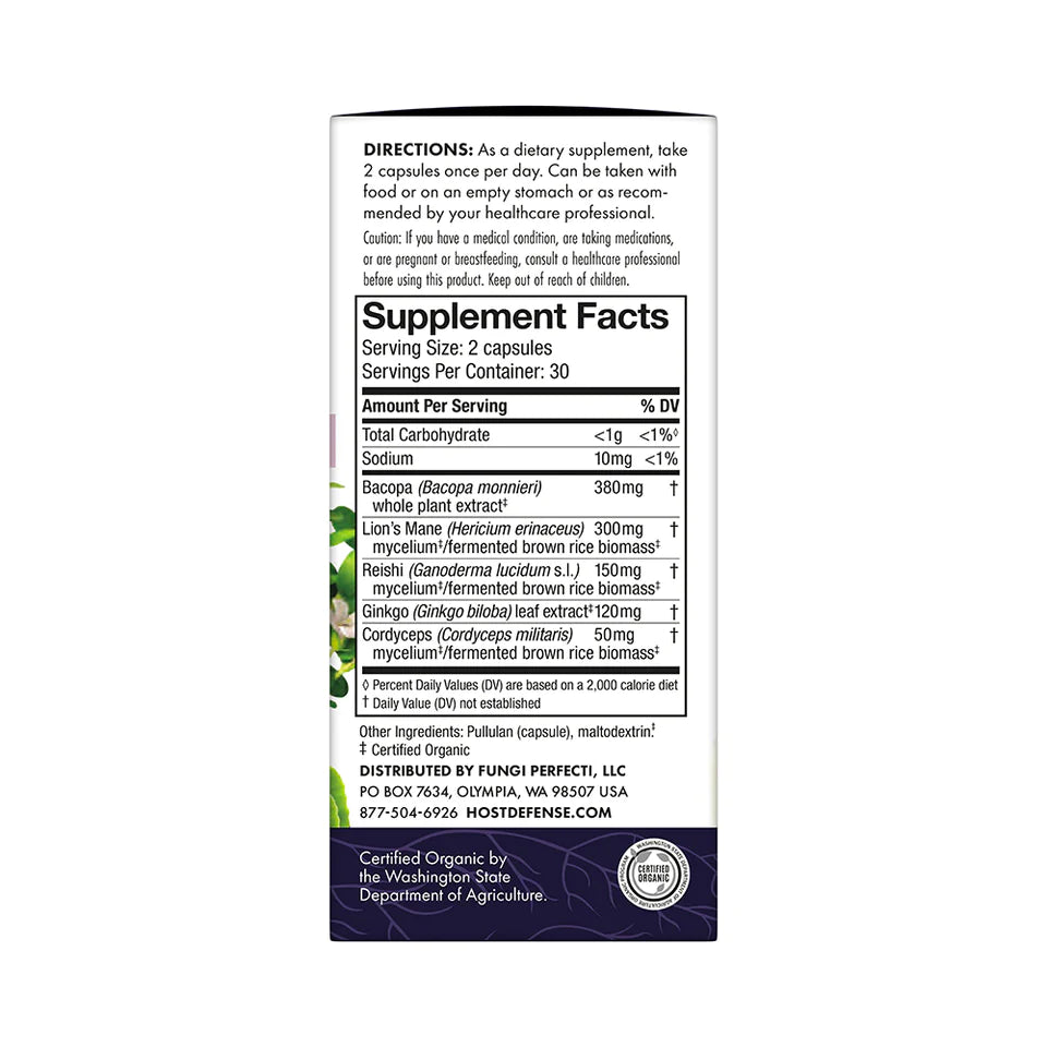 MycoBotanicals Capsules Brain