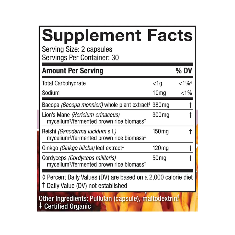 MycoBotanicals Capsules Brain