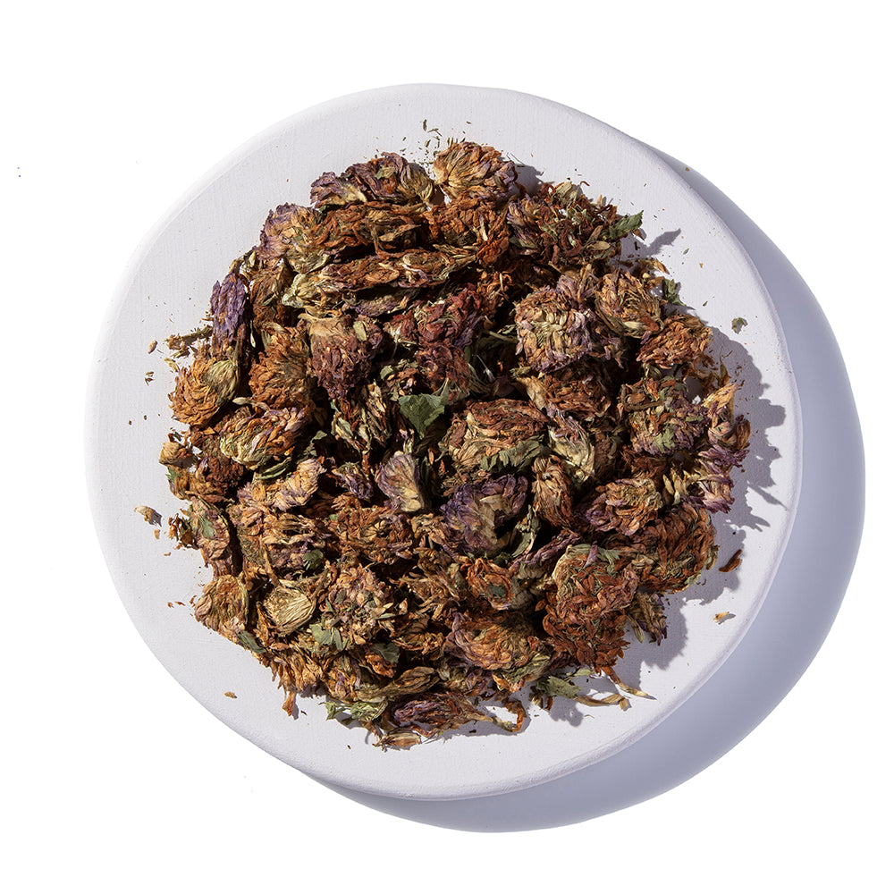 Whole Red Clover Blossoms Organic