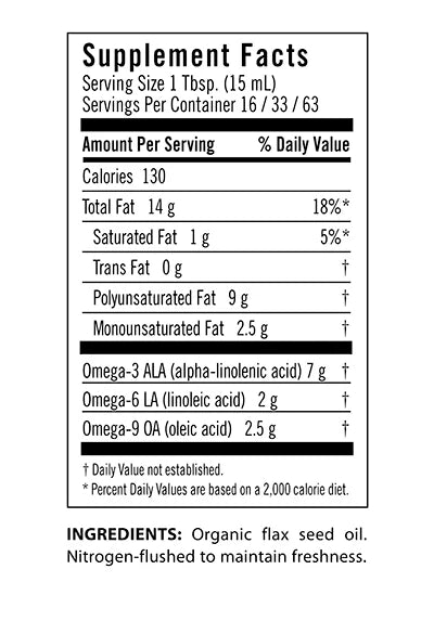 Flax Oil Certified Organic