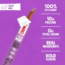 Chomps Taco Beef Sticks 8 Pack