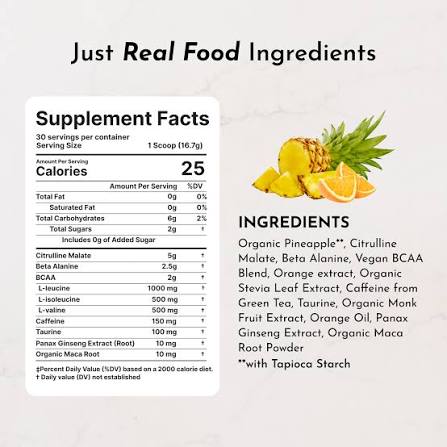 Orange Pineapple Pre-Workout Packet