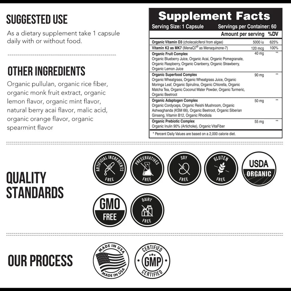 VITAMIN D3 K2 PLANT BASED