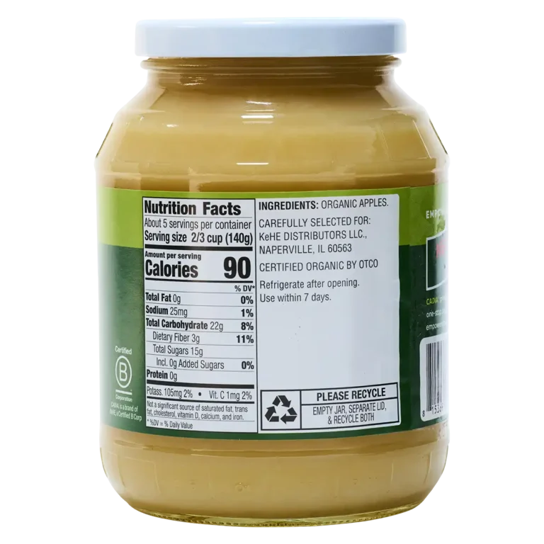 Unsweetened Applesauce Org - 24 OZ