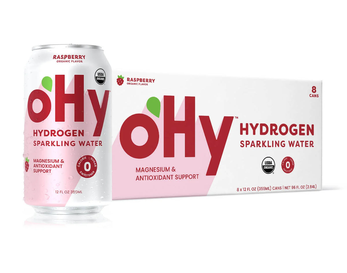 Raspberry Sparkling Hydrogen Water 8 Count