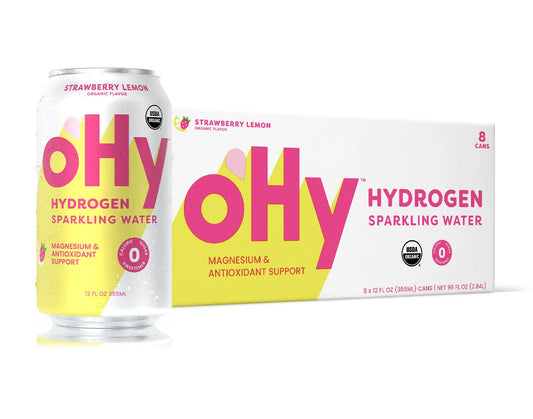 Strawberry Lemon Sparkling Hydrogen Water 8 Count