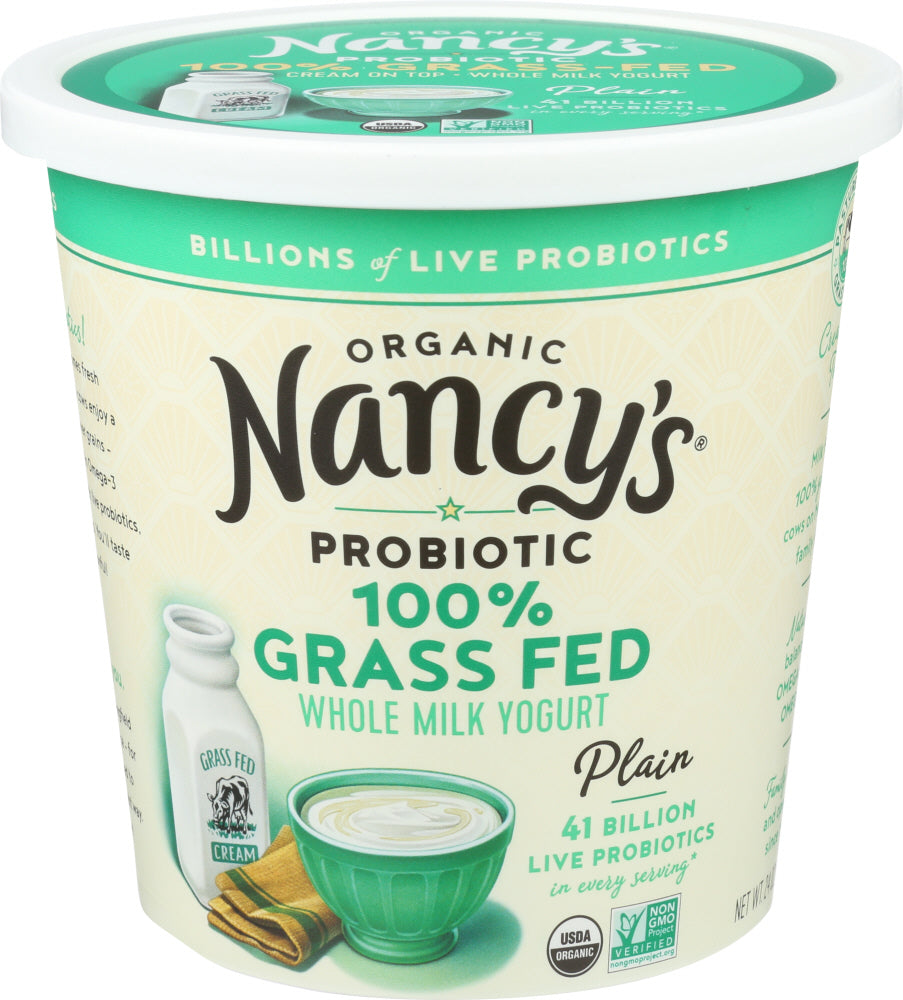100% Grass Fed Whole Milk Yogurt Plain Organic