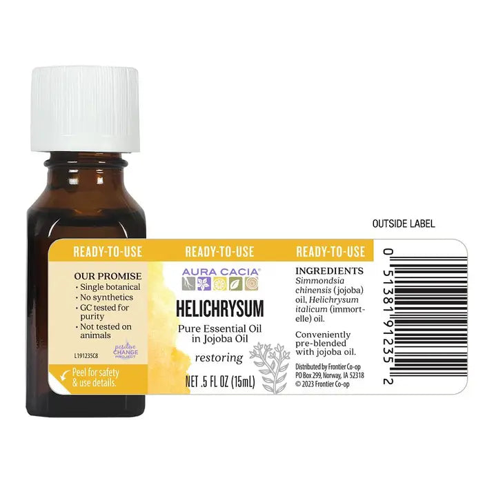 Helichrysum Essential Oil in Jojoba