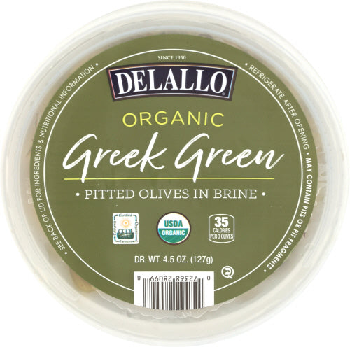 Delallo olive grn pttd in brine