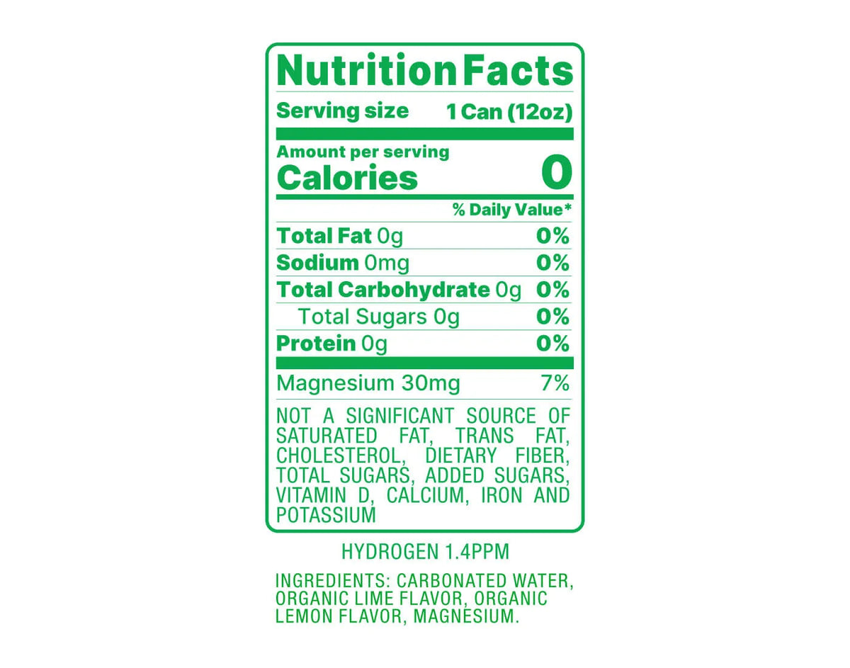 Lemon Lime Hydrogen Sparkling Water