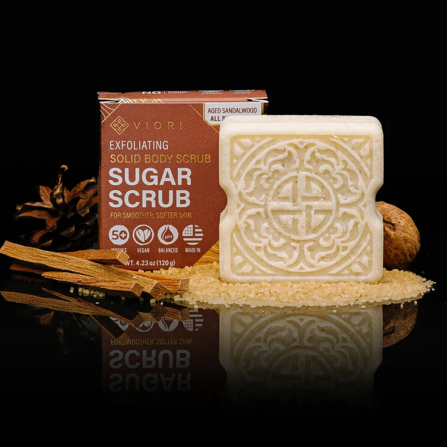 Men's Sandalwood Sugar Scrub Bar