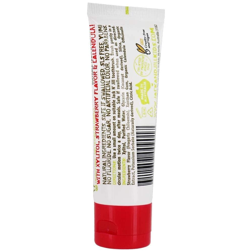 Natural Calendula Toothpaste, Strawberry