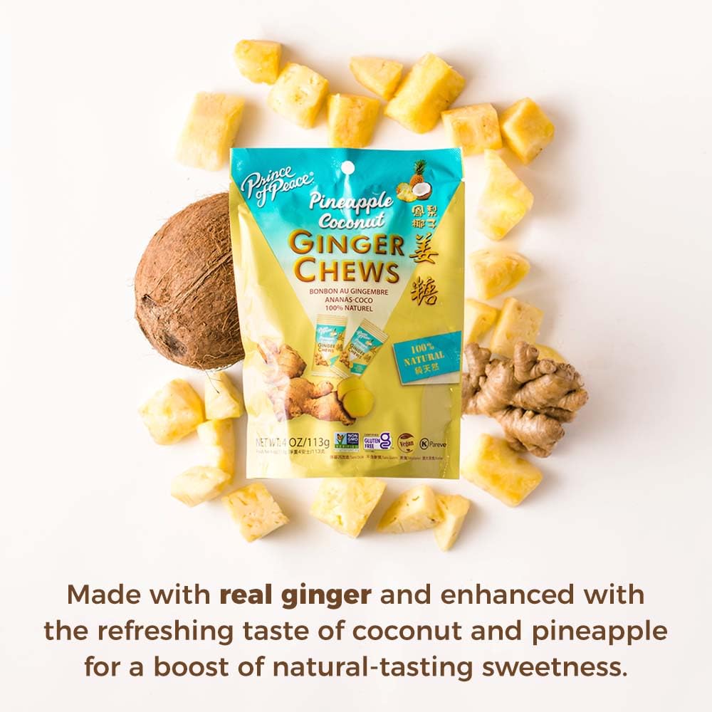 Pineapple Coconut Ginger Chews