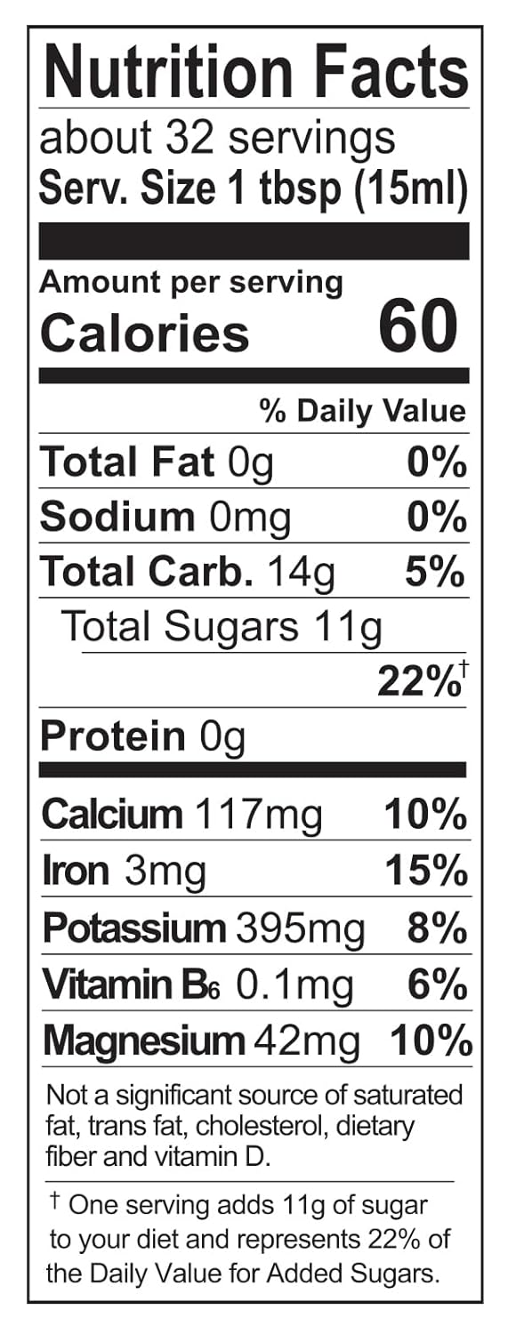 Organic Molasses 16 fl. oz.