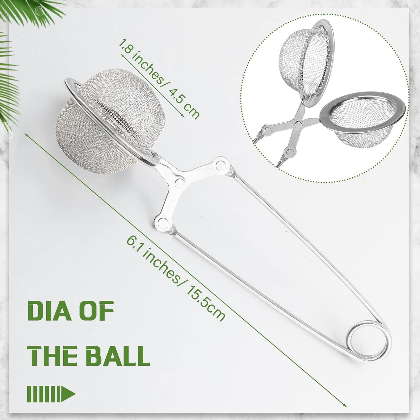 Mesh Tea Ball Strainer with Handle