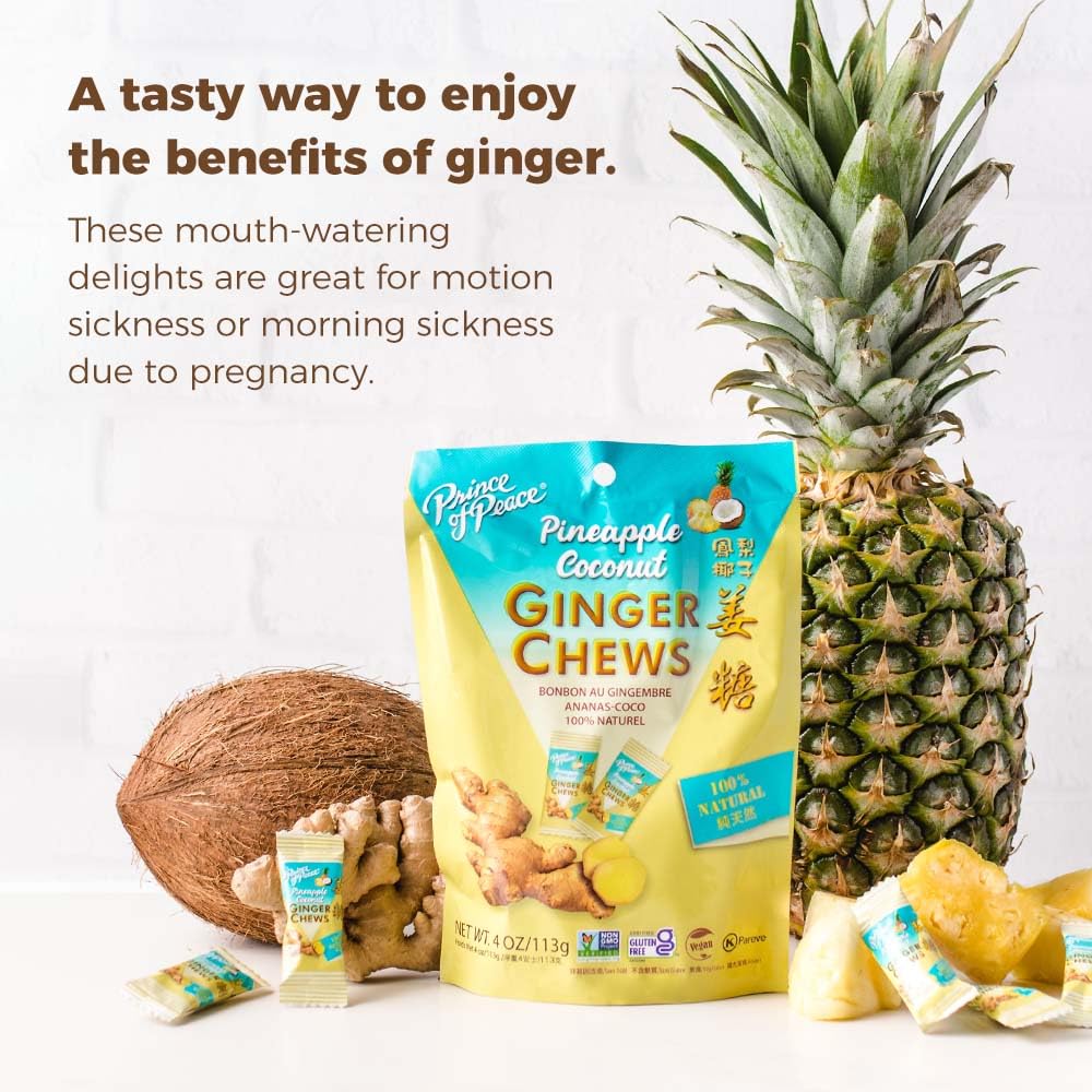 Pineapple Coconut Ginger Chews