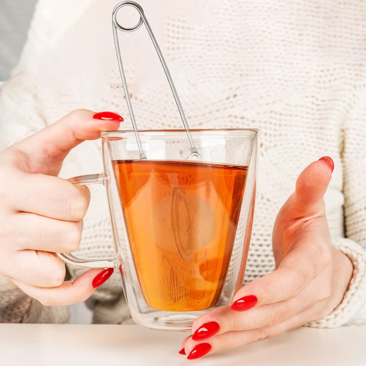 Mesh Tea Ball Strainer with Handle