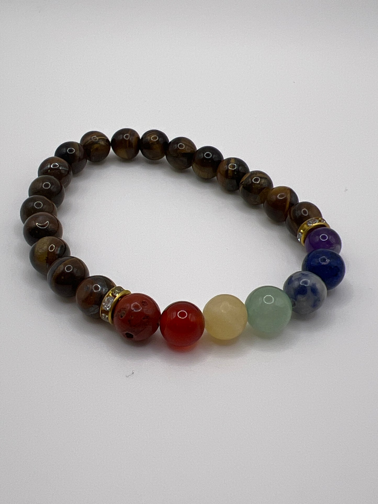 Tiger Eye Chakra Bracelet