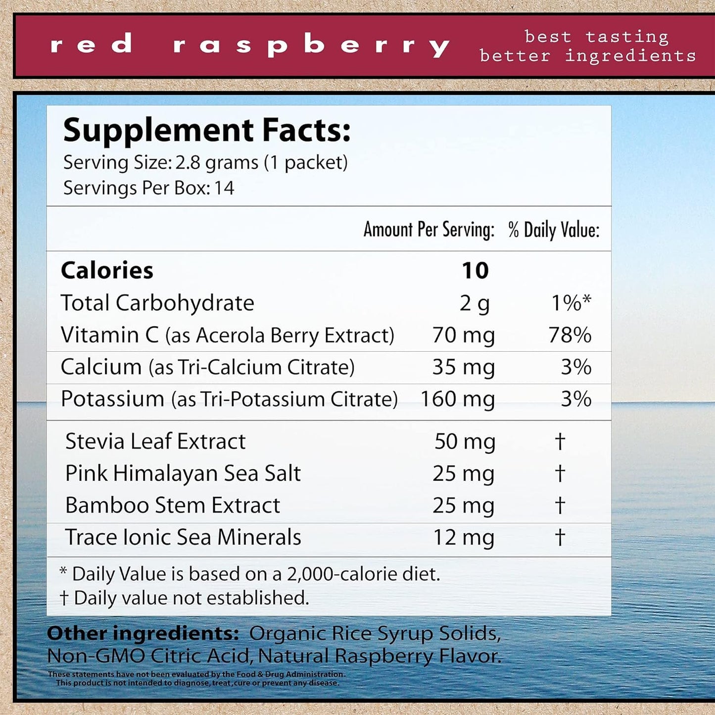 Electrolytes Packet, Raspberry