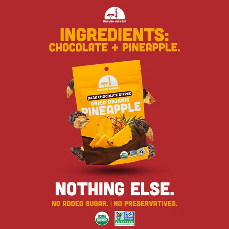 Organic Dried Pineapple Dark Chocolate