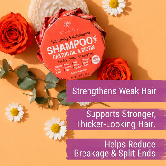 Castor Oil & Biotin Shampoo Bar