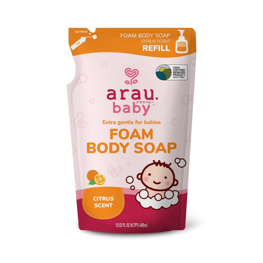 Arau baby body soap citrus refill