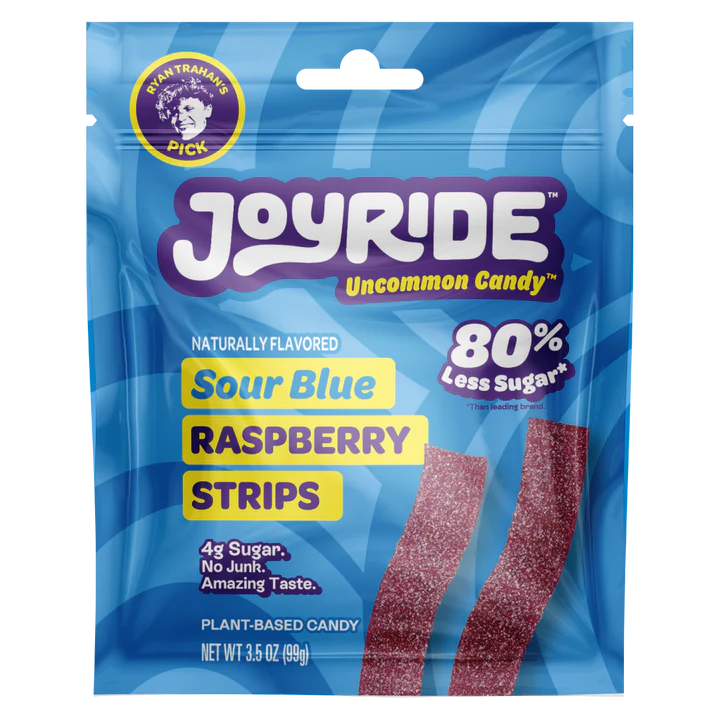 Sour Blue Raspberry Strips
