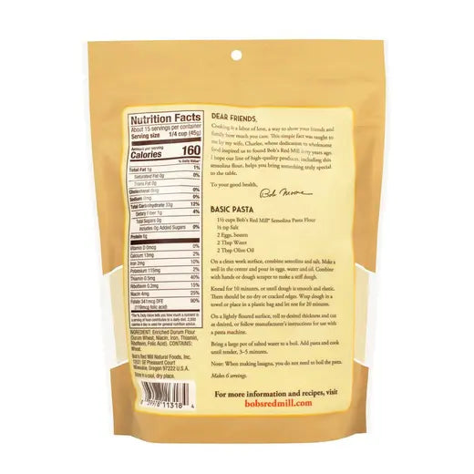 Semolina Flour 24 oz. bag