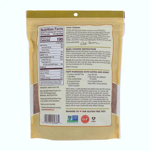 Whole Grain Teff 24 oz. bag