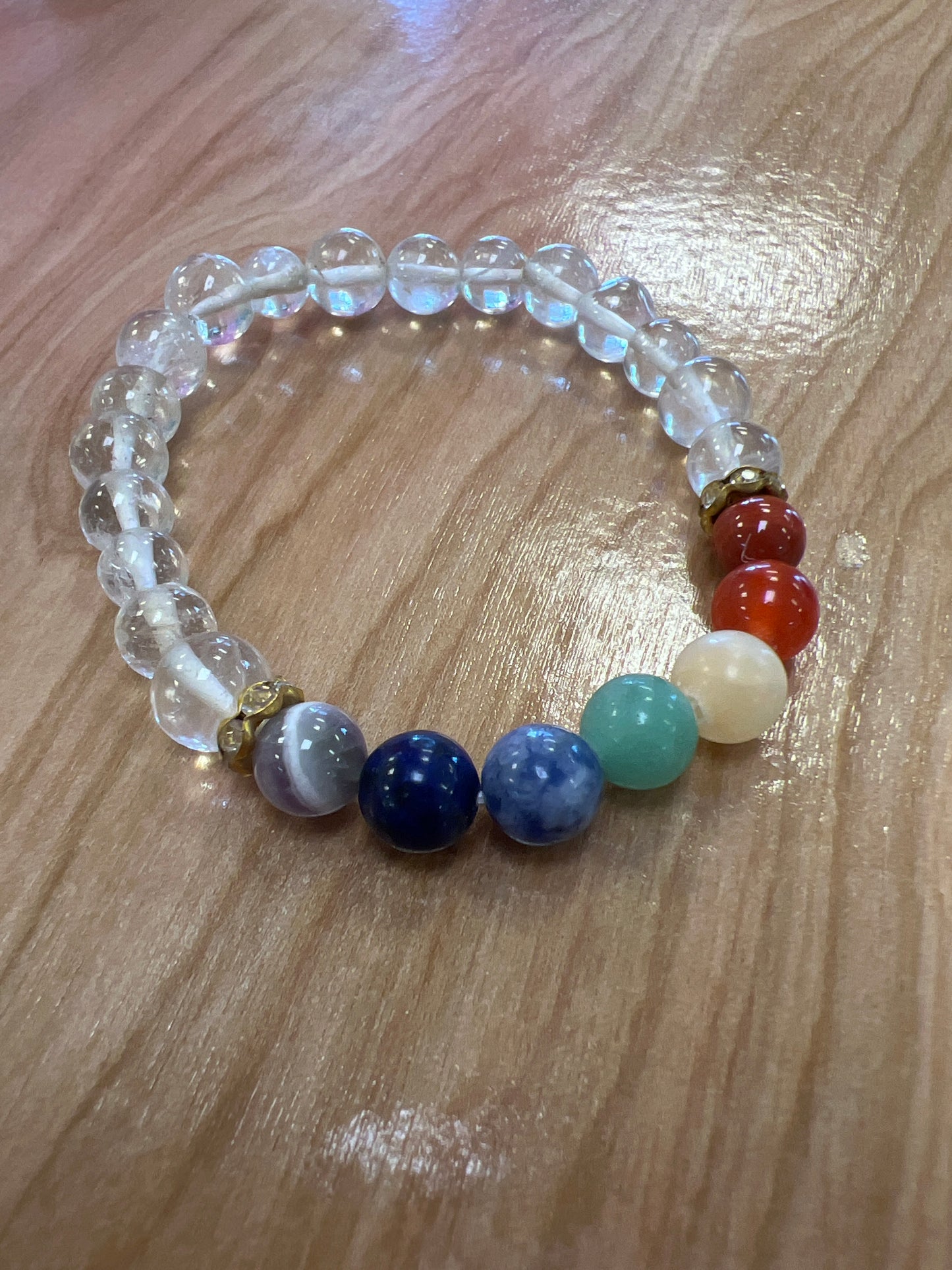 Clear Quartz Chakra Bracelet