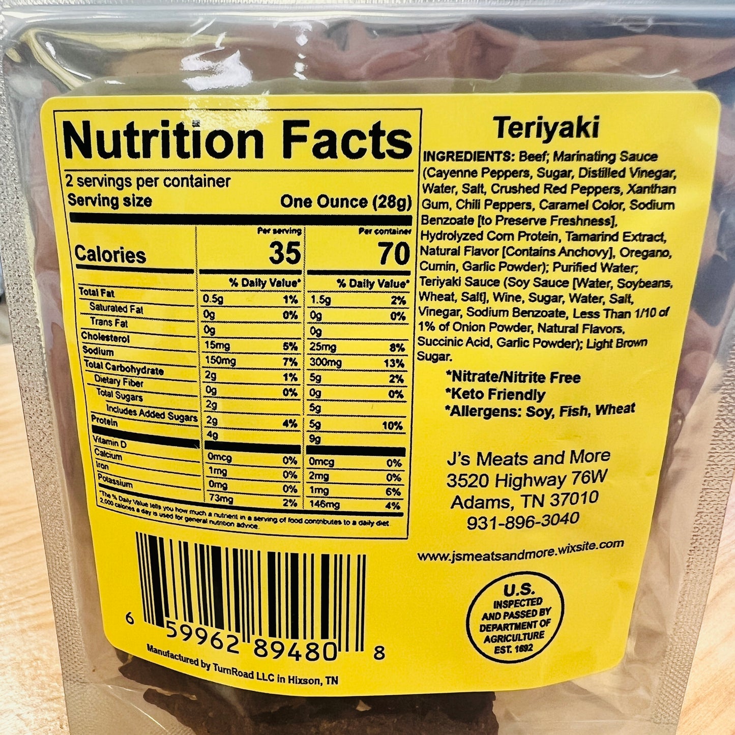 Beef Jerky - Teriyaki