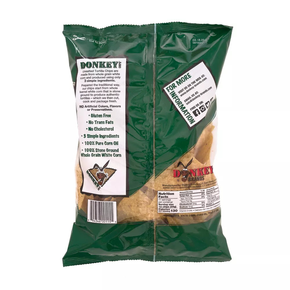 Chips Tortilla Unsalted - 11OZ