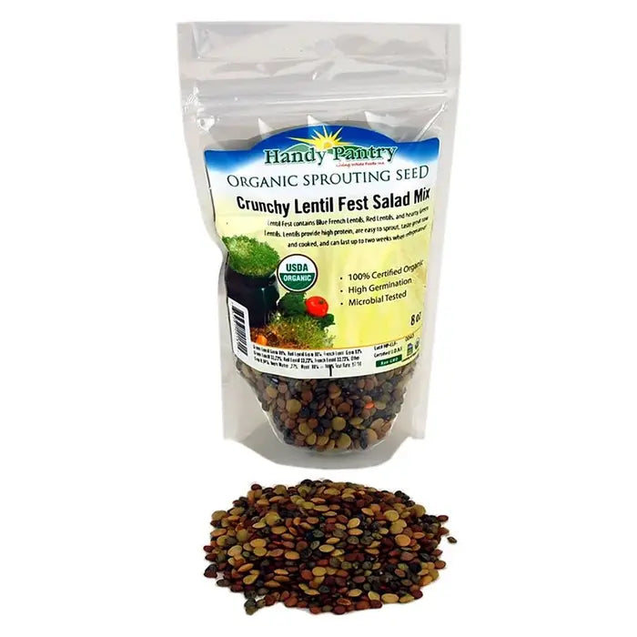 Crunchy Lentil Fest Sprouting Seeds, Organic